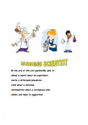 English Worksheet: Budding Scientist