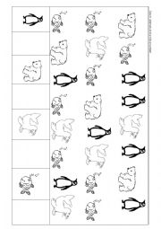 English Worksheet: counting animals 