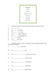 verb to have