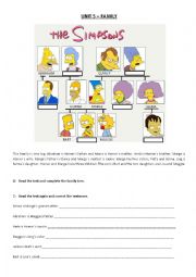 English Worksheet: Family Members