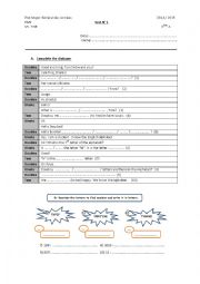 first english test 