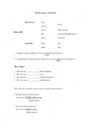 relative pronouns and clauses