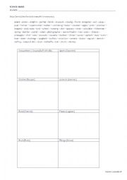 English Worksheet: Vocabulary Practice