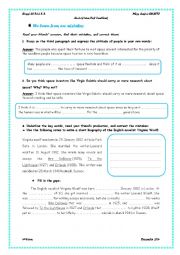 English Worksheet: Correction