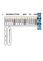 English Worksheet: Simple present: WHO IS THE MILLIONAIRE?