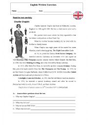 English Worksheet: Simple Past - written test