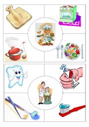 English Worksheet: Job puzzles Cook&Dentist