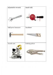 English Worksheet: Carpentry tools