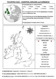 English Worksheet: The British Isles - Maps and Geography