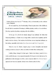 English Worksheet: Charles Dickens -Oliver Twist