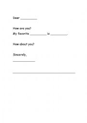 English Worksheet: Letter Form