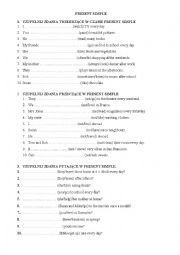 English Worksheet: Present simple vs present continuous