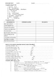English Worksheet: verb to be simple present