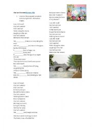 English Worksheet: Our Last Summer by ABBA - Simple Past practice