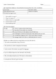 English Worksheet: Grammar