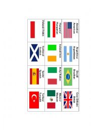 Countries and Nationalities memory game