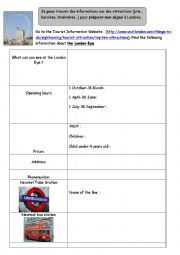English Worksheet: webquest on the London Monument part 1