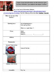 English Worksheet: webquest on the London Monument part 2
