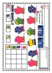 English Worksheet: MITTEN MATHS