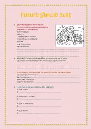English Worksheet: Future Simple (will)