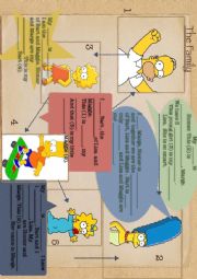 English Worksheet: The (Simpsons) Family worksheet