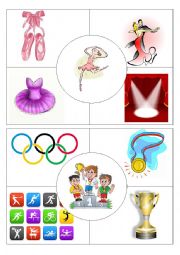 English Worksheet: Job puzzles Dancer&Sportsman