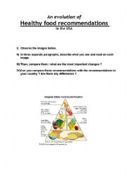 English Worksheet: Healthy Food Recommendations