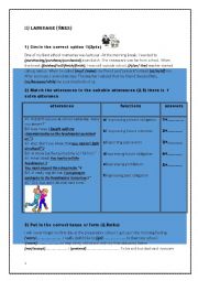 English Worksheet: 9th form end- of- term test number 1