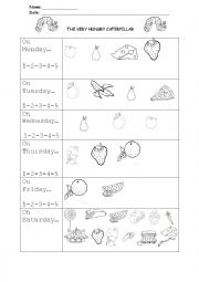 The very Hungry Caterpillar Listening-worksheet