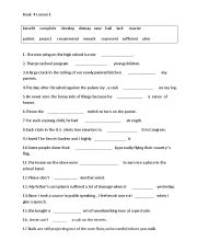 English Worksheet: practice vocabularies