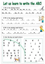 Let us learn and practise writing the ABC.