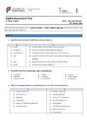 English Worksheet: The World of Work