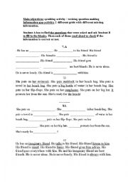 English Worksheet: ask for missing information