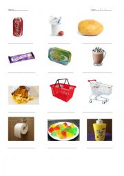 English Worksheet: Food Supermarket