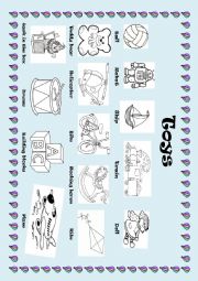 English Worksheet: Toys