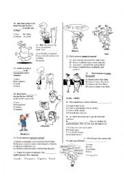 English Worksheet:    	Elementary Revision (part 2.1) [daily routines, weather,feelings,present simple vs. cont etc..) [repost]