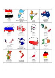 English Worksheet: countries and nationalities