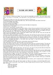 English Worksheet: Hansel & Gretel 