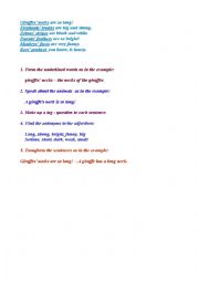 English Worksheet: A poem