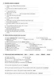 English Worksheet: grammar