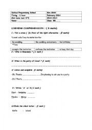 English Worksheet: 8th form mid-term test N2