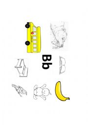 English Worksheet: Bb Letter