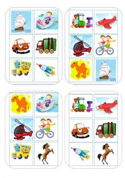 English Worksheet: Bingo Game Transport