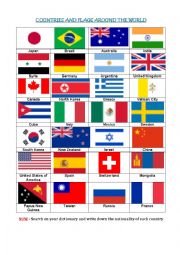 Flags and countries around the world