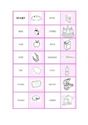 English Worksheet: DOMINO FOOD AND DRINKS