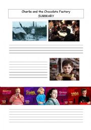 English Worksheet: Charlie and the Chocolate Factory Students worksheet