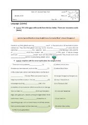 English Worksheet: mid- term 2