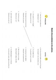 English Worksheet: Should for Advice: Controlled Practice Activity 1