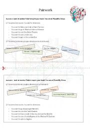 English Worksheet: Directions to take the Tube