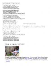 English Worksheet: The luck of the Irish - John Lennon - 1-